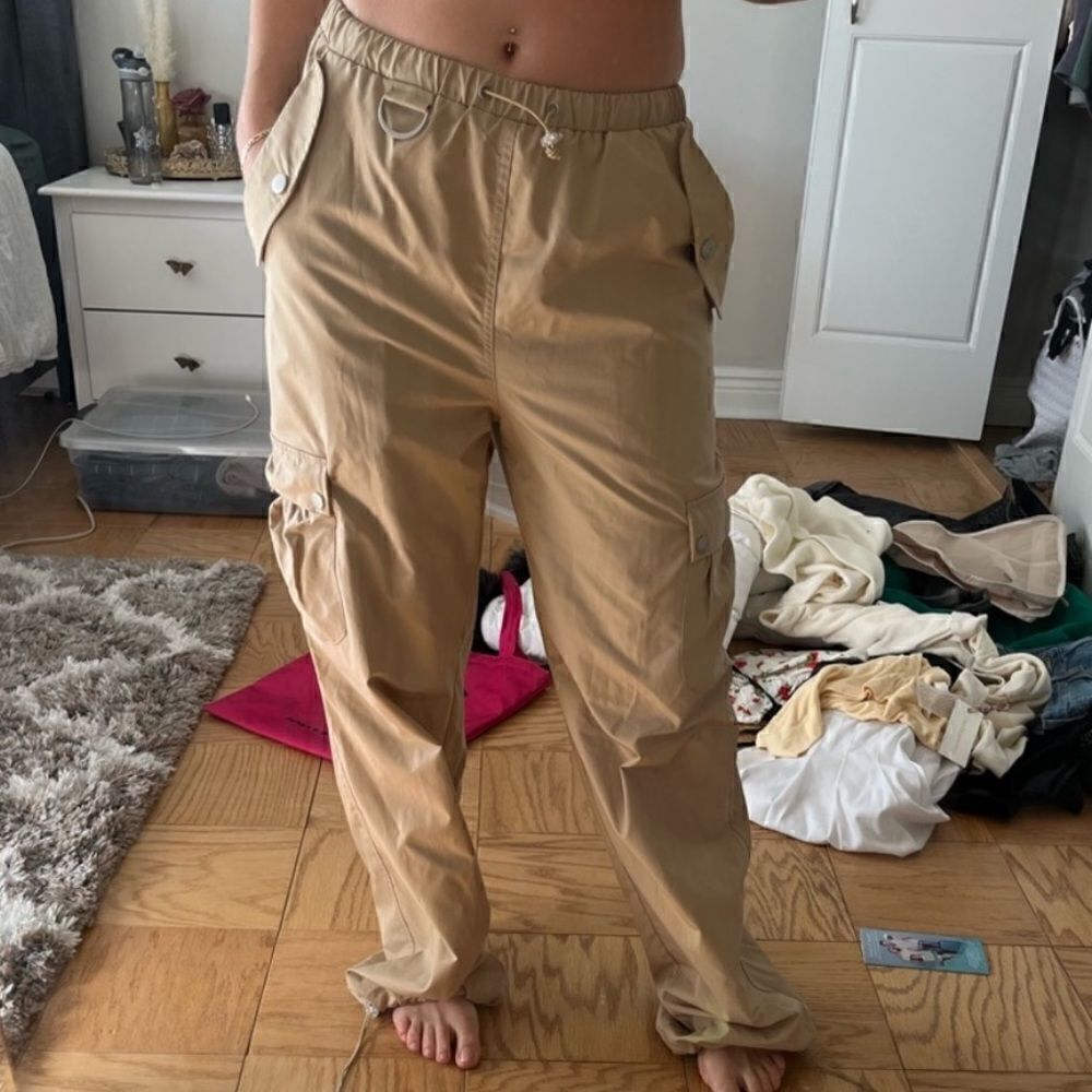 Tan Cargo Pants - Picture 2 of 2